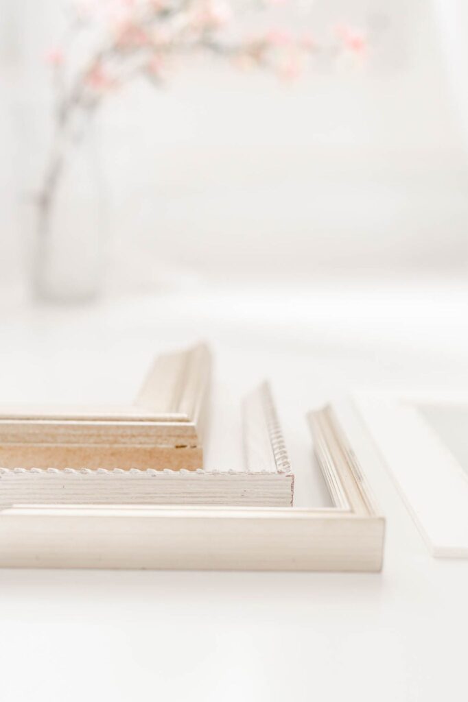 close up photo of custom frame corners