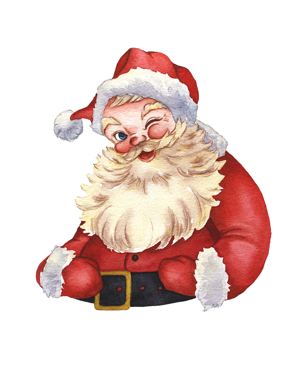 Santa Claus Watercolor illustration